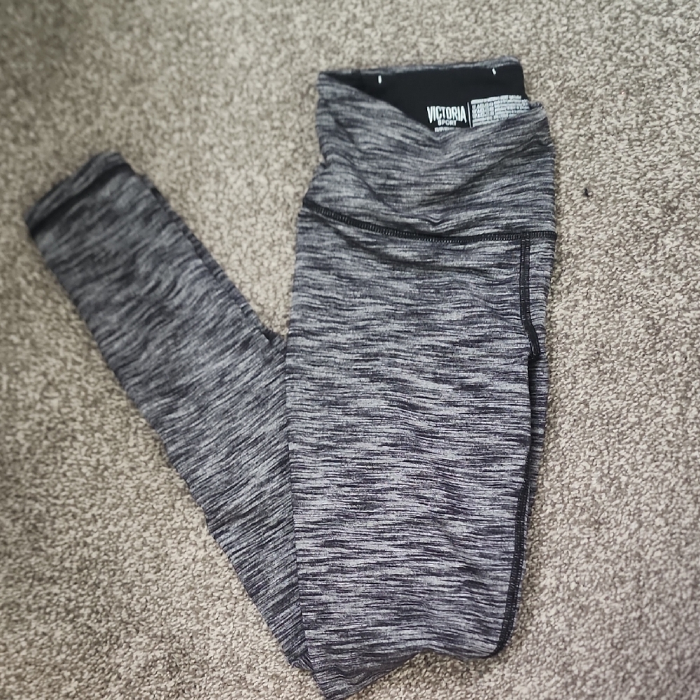 XS Victoria's Secret Sport Gray Leggings Knockout tight full length